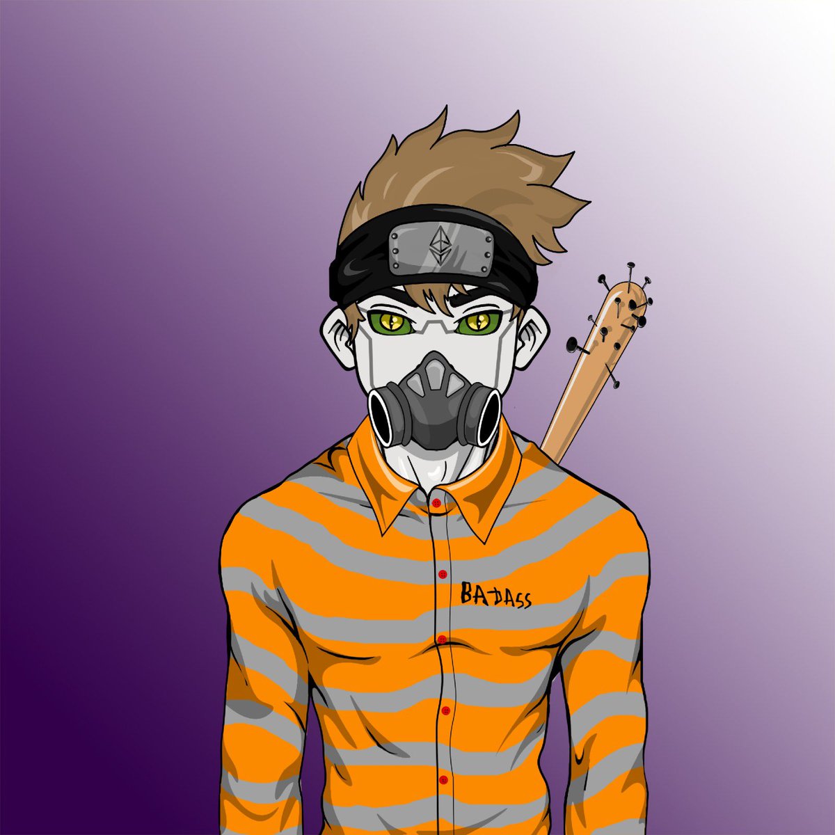 Wow i would say this one is the definition of a real badass ⚔️🔥

would you like to mint him? 🚀

#badassninjas 7777 unique and hand drawn NFT's
join our discord ⚔️ (link in bio)

#nftart #presale #joindiscord #nftcollection #ethnft #badassninjasnft