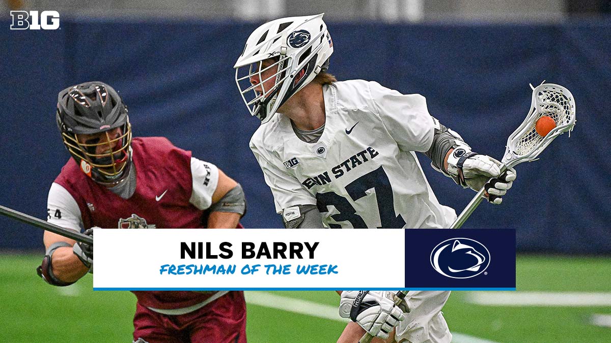 🚨 Weekly Awards Alert 🚨

Ryan Cohen of <a href="/UMichLacrosse/">Michigan Men's Lacrosse</a> and Nils Barry of <a href="/PennStateMLAX/">Penn State Men’s Lacrosse</a> are the Co-Freshmen of the Week!

🥍 ‍ Cohen recorded 5 points with 2 goals and 3 assists
🥍 ‍ Barry totaled 5 points on 3 goals and 2 assists 

🗞 bit.ly/3GEPqqq