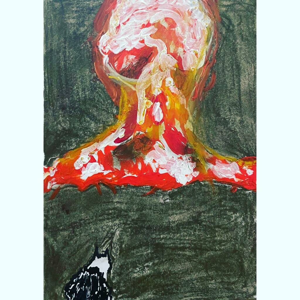 jadybates's tweet photo. This feels incredibly appropriate. #art 
.
(Painted copy of @wink ‘s digital genius)
#artwithcats #toofun #bombsrus #onthebrink #warlooming #nuclearblast #catwatches #painting #painter #artoninstagram #fuckinghell #nonchalance #finearte #😂 #catillust… https://t.co/NBNDpy109L https://t.co/0sGKDKqEMs