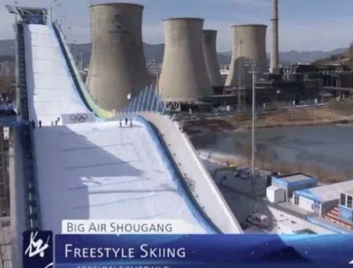 China Set Up Its Olympic Freestyle Skiing Course In The Middle Of A Goddamn Nuclear Power Plant barstoolsports.com/blog/3405088/c…