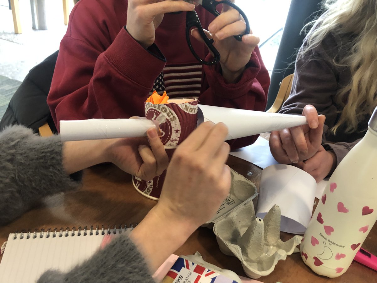 BevCJanes's tweet photo. Enjoyed a great morning of hands on DT today with our SCITT trainees - designing and making rockets to launch Eggbert into space - these lot are a competitive bunch! https://t.co/sS7ibM9fcv