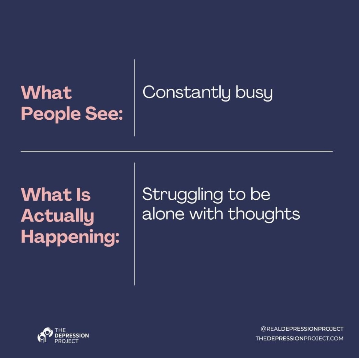 beckybeckyfish's tweet photo. I recently had feedback that I'm annoying at work about how good my life is and how much I'm achieving, and also that it's weird that I am less positive on social media than irl

I present to you: the symptoms of high-functioning depression by #realdepressionproject 😅 https://t.co/14kakSvp87