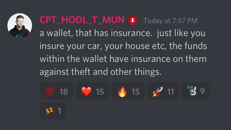 SafemoonWarrior's tweet photo. #SAFEMOON 
“A wallet, that has insurance just like you insure your car, your house etc, the funds within the wallet have insurance on them against theft and other things.”
—John Karony https://t.co/OKbcROR2ux