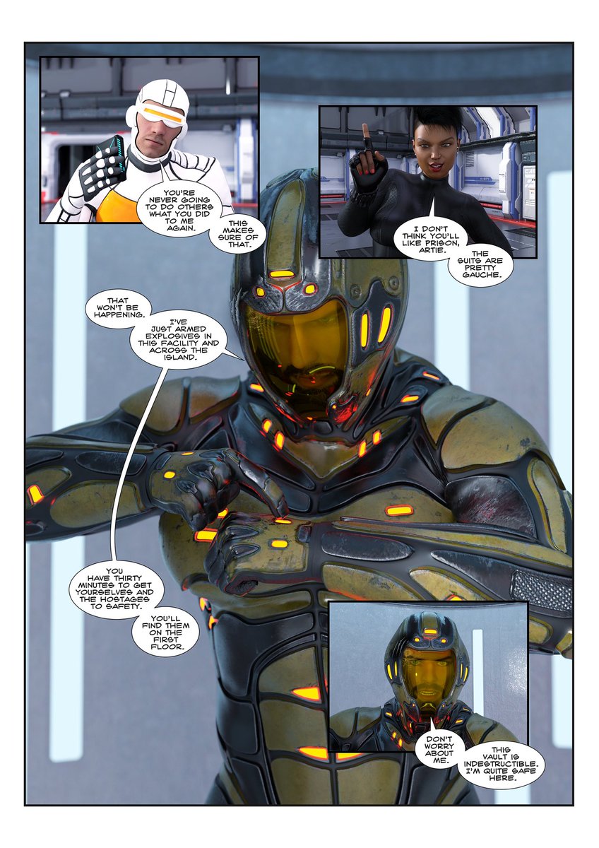 Classic move. If things don't go your way, just blow everything up. #UnitM

unitmcomics.thecomicseries.com/comics/137/?ut… 

#comic #comics #webcomic #webcomics #3dcomics #daz3d #dazstudio #3dmodeling #comicfury #comicartist #comicart #comicbook #superheroes #superheroines