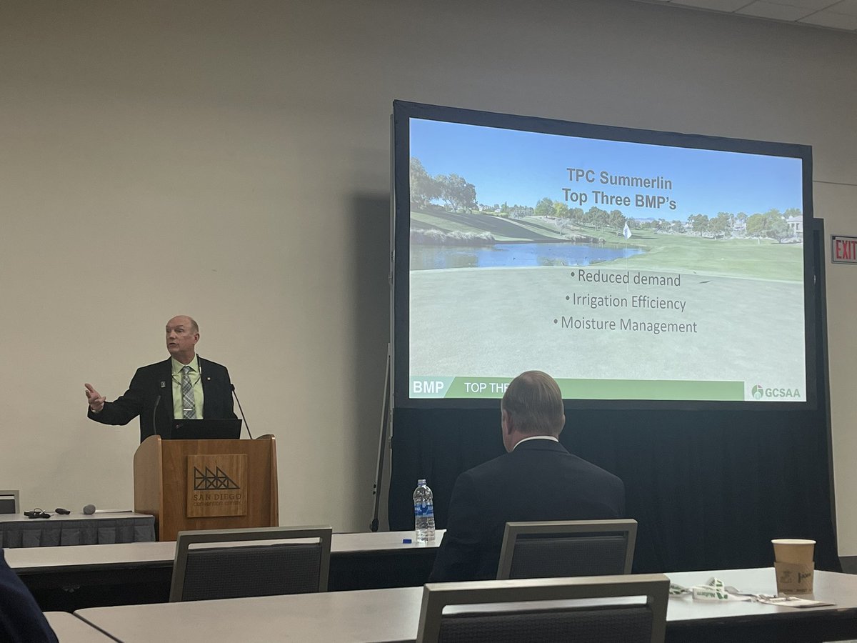 Love seeing <a href="/sincitygcsa/">SNGCSA</a> ‘s own, Dale Hahn, present on irrigation management and BMP’s <a href="/GCSAAConference/">GCSAA Conference and Trade Show</a>