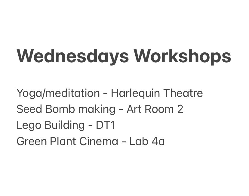 QES_KL's tweet photo. Well don’t we have an exciting day planned for you tomorrow. It may be a half day but we are still celebrating #ChildrensMentalHealthWeek with the workshops below!!!! There really is something for everyone!!! #cmhwllt @Place2Be https://t.co/MmDFDsoERD