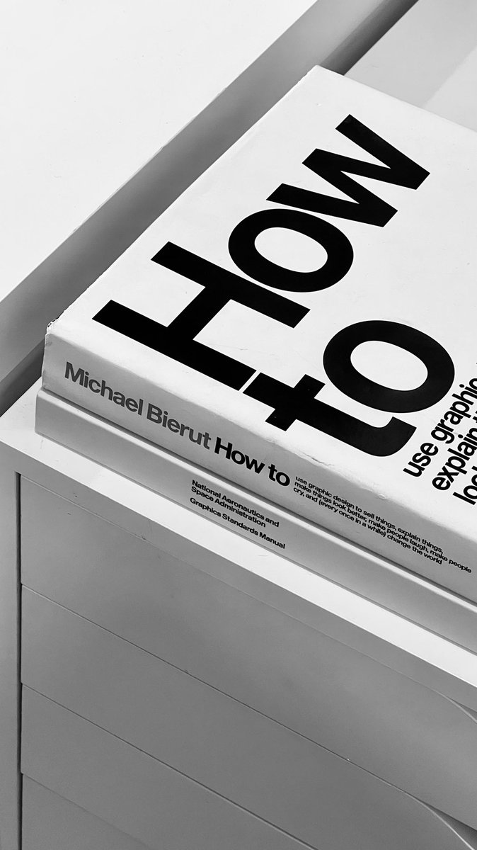 Two of my favourite #designbooks “How To” by @michaelbierut and NASA by @standardsmanual