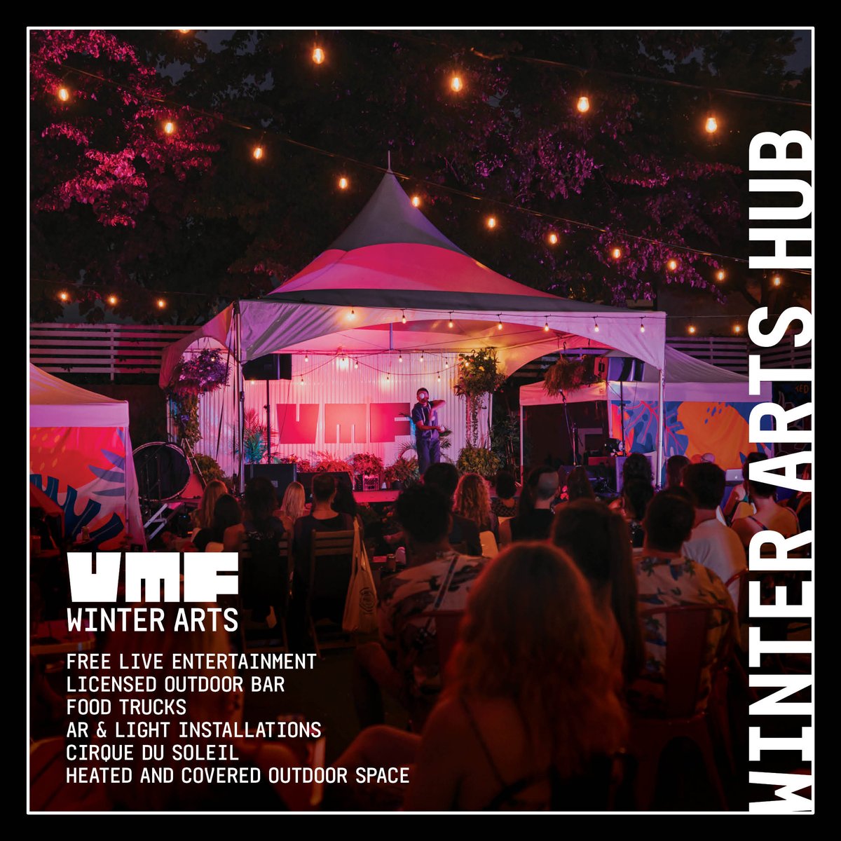Winter Arts Hub will be open from 7pm on Friday  🔊

Come enjoy art, live performances, and a covered and heated outdoor space! 
Located at šxʷƛ̓ənəq Xwtl'e7énḵ Square on the north side of the <a href="/VanArtGallery/">Vancouver Art Gallery</a>.

Schedule: winterartsfest.com/hub

<a href="/downtownvan/">Downtown Van</a>