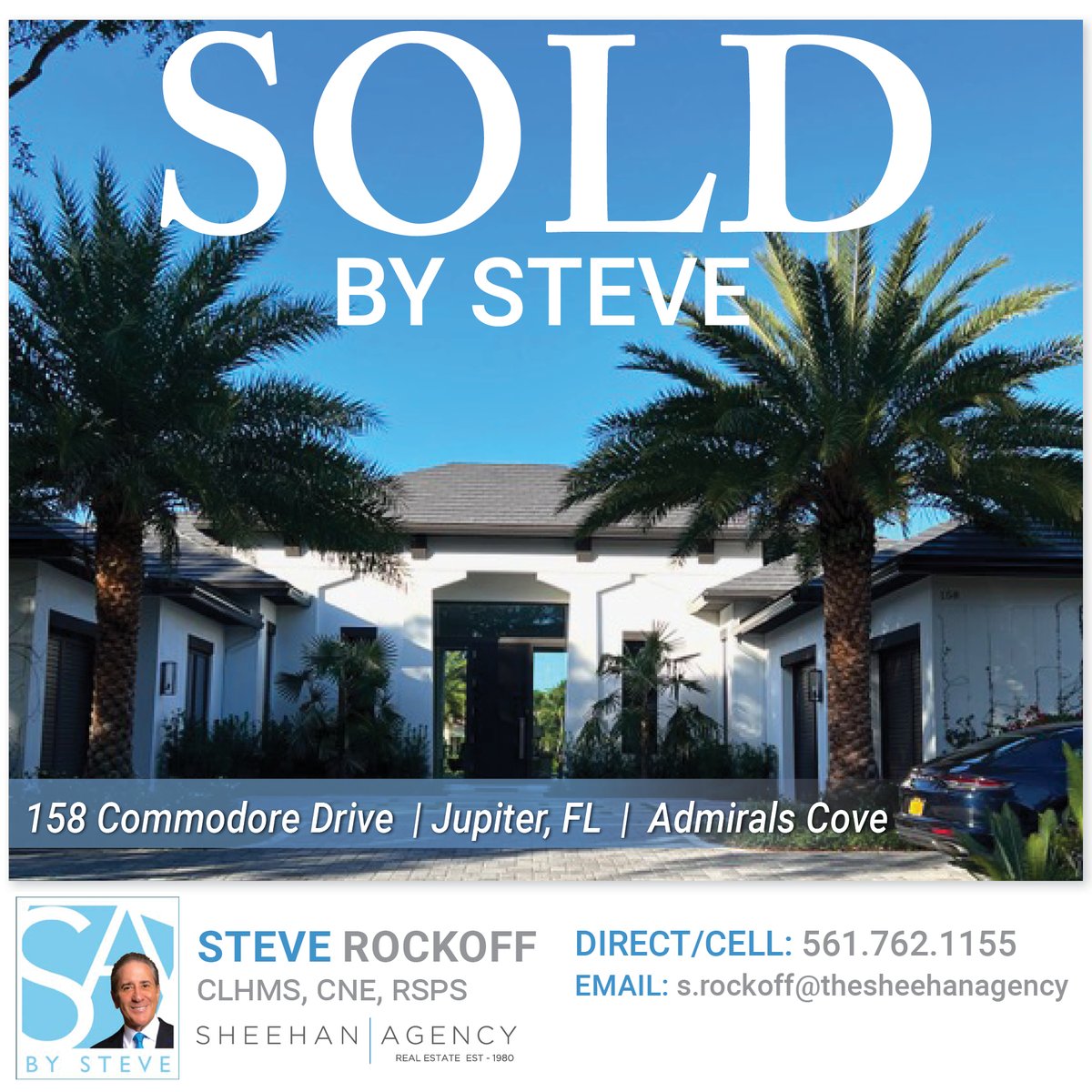 SOLD BY STEVE!🎉
ADMIRALS COVE!
📍 158 Commodore Drive, Jupiter, FL

Steve Rockoff 
s.rockoff@thesheehanagency.com
561.762.1155
.
.
.
#sold #justsold #closingday #closed 
#thesheehanagency 
 #jupiterflorida 
#jupiterrealestate #admiralscove 
#admiralscovejupiter #luxurylisting