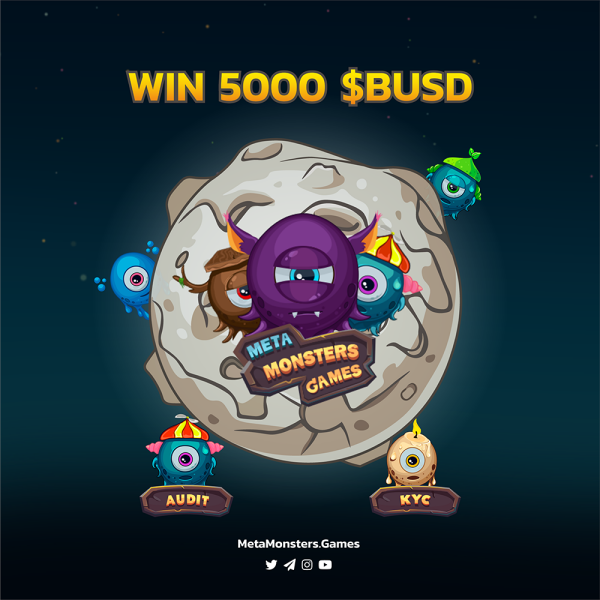 Airdrop_LC's tweet photo. MetaMonsters Games Whitelist

The rewards:  $5000 $BUSD
Referral: No

Details: https://t.co/kvo3SZ8G9N

Ends 10 February, 2022 , 19:00  PM UTC

#LegitCommunity #Whitelist #MetaMonsters_Games

Good Luck https://t.co/8gxNsPSQEu