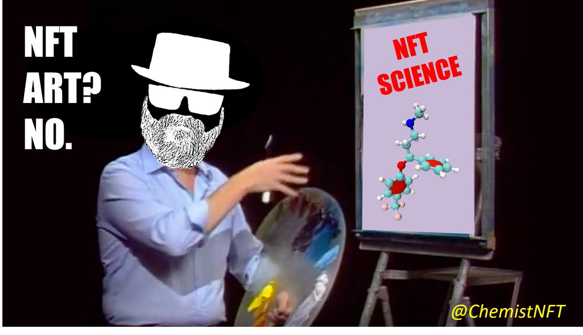 ChemistNFT's tweet photo. Art is subjective. Science is lasting. 

Science is the new art.

#cryptocules 
#cryptochemist
#sciencebitches 
#respectthescience 

https://t.co/WoJoVaHikA

#NFTs #NFTshill #NFTdrop https://t.co/RZI7yfwzMg