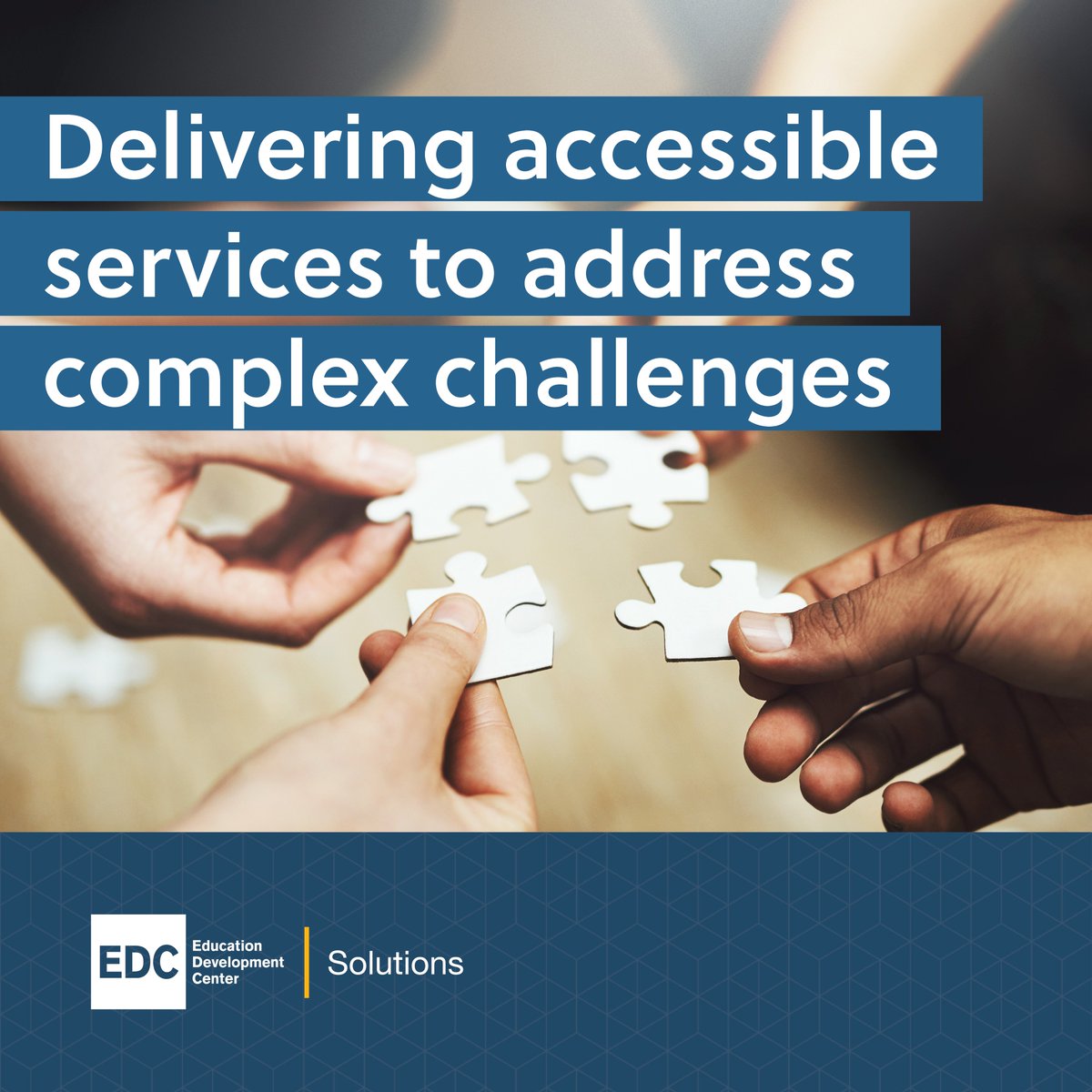 PrevSolsEDC's tweet photo. To improve our communities’ #health, we must team up! PS@EDC is walking the walk by joining #EDCSolutions, https://t.co/STCVP3St0K! Now you have one-stop access to all of EDC’s fee-for-service training & consultation in #SEL #SubstanceMisuse #ProblemGambling & #SuicidePrevention! https://t.co/PabzSSFGj6