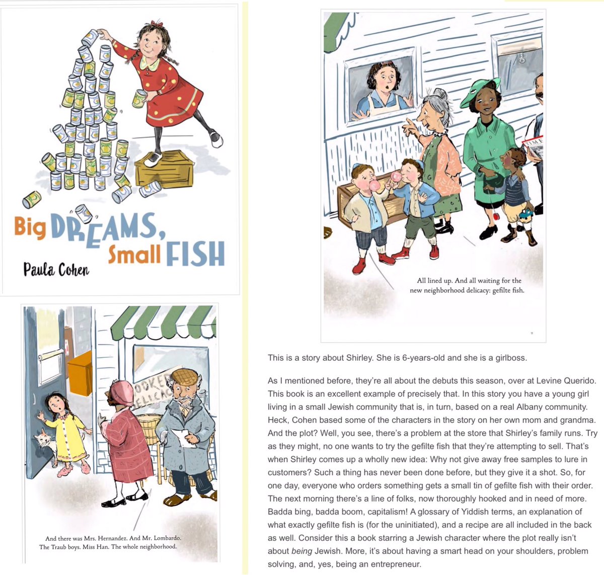 Paula Pre-Order “Big Dreams, Small Fish” (@paulacohenart) on Twitter photo What a fantastic #PublisherPreview of <a href="/LevineQuerido/">Levine Querido</a> from <a href="/sljournal/">SchoolLibraryJournal</a>! I’m so excited to be included in this great lineup! Read about everyone on the blog. blogs.slj.com/afuse8producti…. #BookReview, #publisher, #thanksChristy, What a fantastic #PublisherPreview of <a href="/LevineQuerido/">Levine Querido</a> from <a href="/sljournal/">SchoolLibraryJournal</a>! I’m so excited to be included in this great lineup! Read about everyone on the blog. blogs.slj.com/afuse8producti…. #BookReview, #publisher, #thanksChristy,