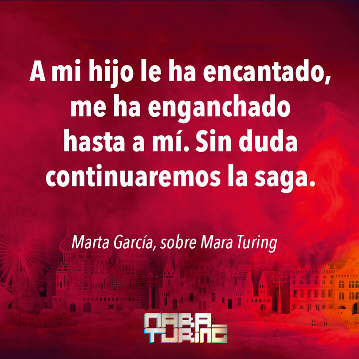 MaraTuring's tweet photo. Qué maravilla que #MaraTuring llegue a diferentes generaciones. Esta aventura gusta a lectores de todas las edades 🙌 🙌
#MaraTuring #ProgramaoSéProgramado #programación #literaturajuvenil #libros #bookstagram #hacking #hacker #ciencia #tecnología https://t.co/ct3iZ6Yy1q