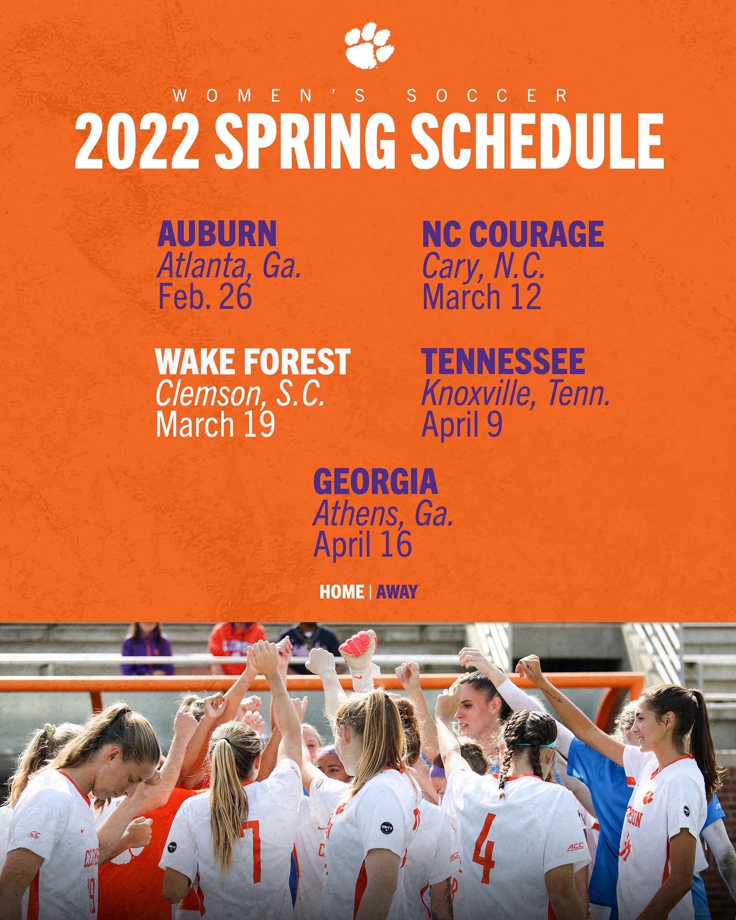 Clemson Spring 2022 Schedule Clemson Women's Soccer On Twitter: "Mark Your Calendars 🗓 We've Got A Lot  Of Exciting Spring Games Coming Your Way 🤩 Https://T.co/G5H5Bnzj99" /  Twitter