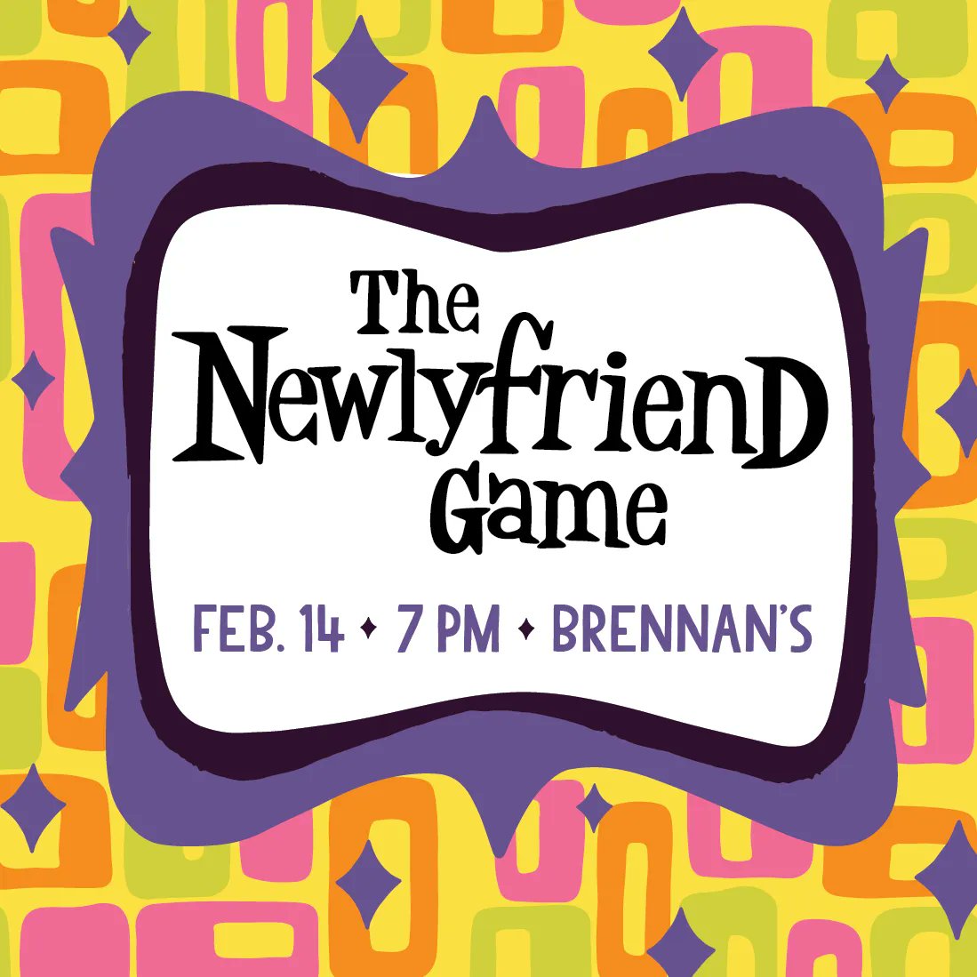 Come with your best friend, roommate, or partner to test your knowledge of each other for prizes! “The Newlyfriends Game” is a play off “The Newlywed Game” and would involve teams of two answering questions about how well they know each other in competition with other pairs.