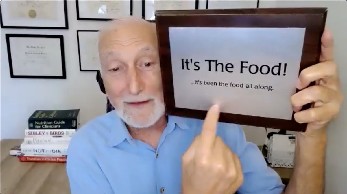 FindsACure's tweet photo. @NYCMayor @NYCHealthSystem As Dr. Michael Klaper states, “It’s the food! …it’s been the food all along” https://t.co/a0H0kZncvY