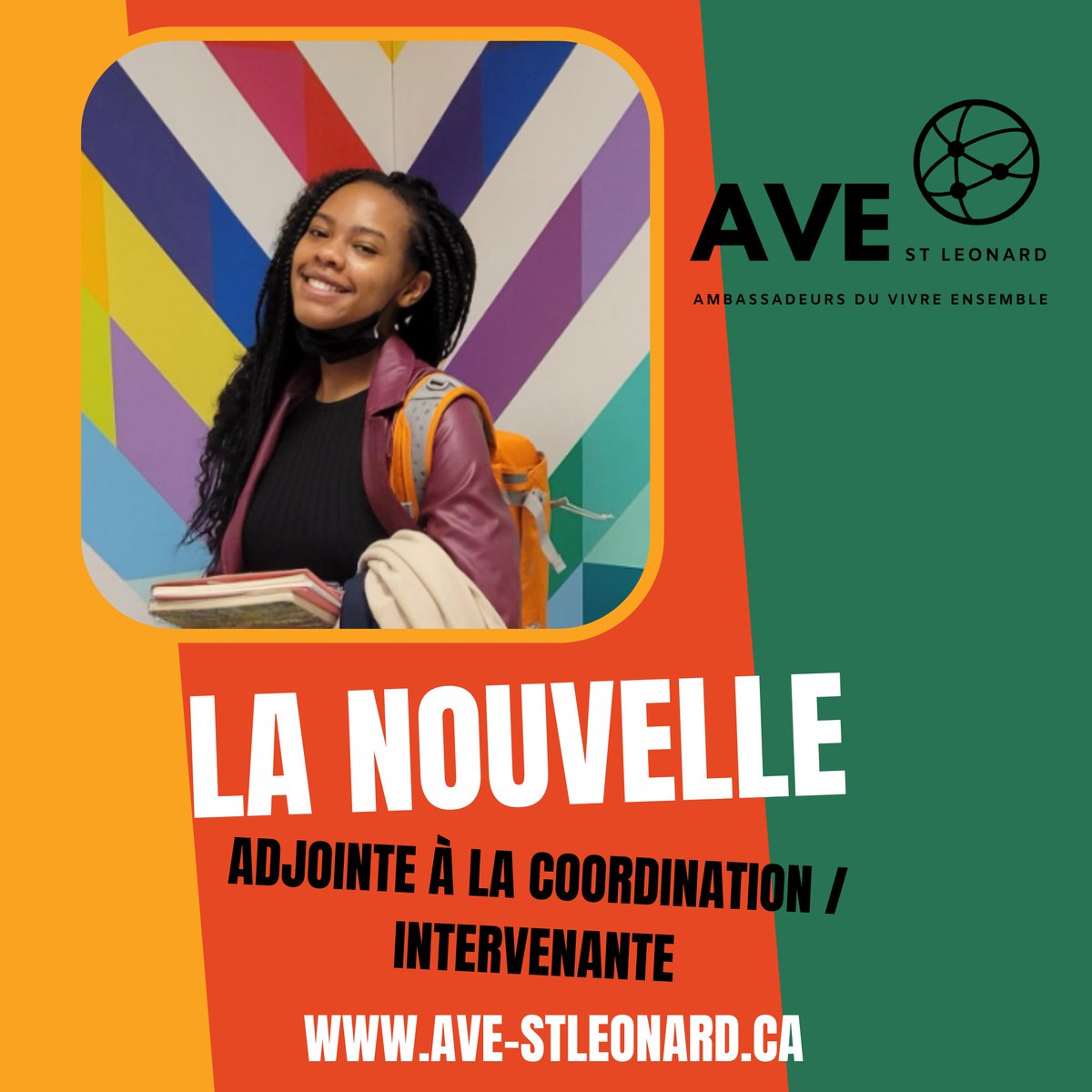 ave_st_leonard's tweet photo. En passant...on vous présente notre nouvelle équipe de travail pour 2022. Familiarisez-vous avec les nouvelles responsables du programme #AVE https://t.co/nHNQG2o6UK