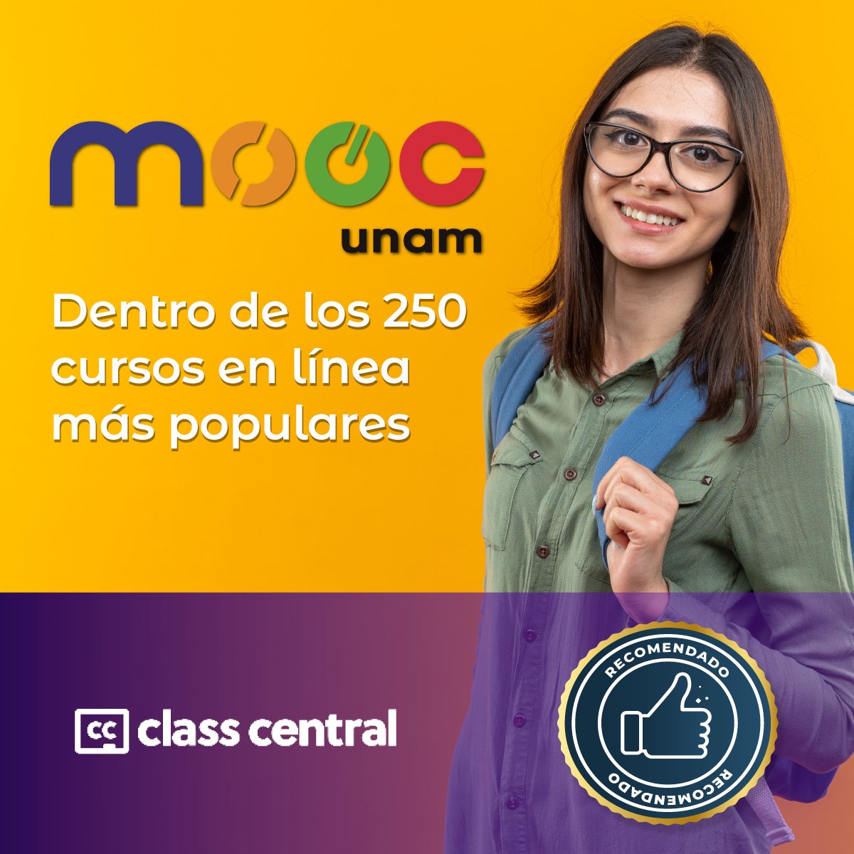cuaedunam's tweet image. ¡#MOOCUNAM está dentro de los 250 cursos en línea más populares de todos los tiempos!

Aquí te decimos cuáles son los #MOOC de la @unam_mx que están dentro de la lista de #ClassCentral
classcentral.com/report/most-po…

#SomosMOOC