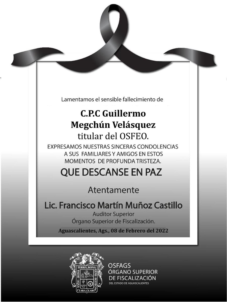 osfags_redes's tweet photo. Nuestras sinceras condolencias @OSFE_OAXACA https://t.co/YXXkgmMD7k