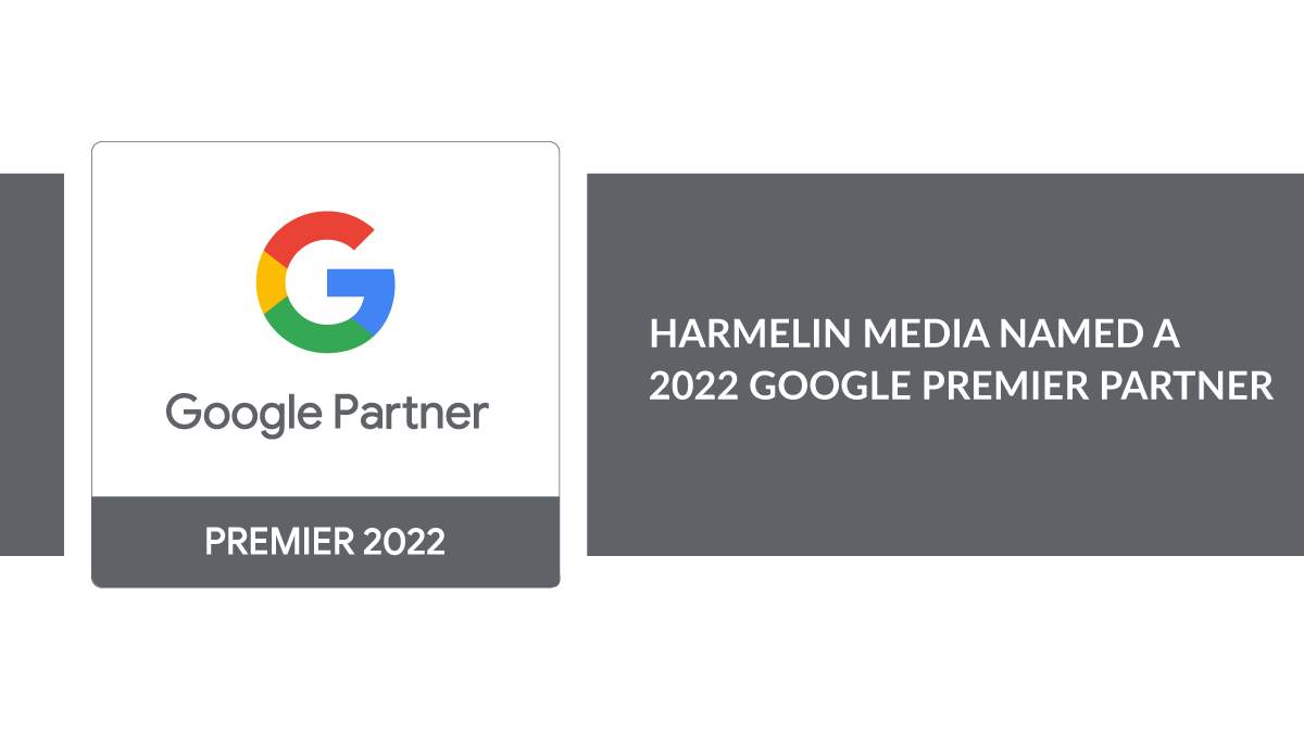 harmelinmedia's tweet photo. Harmelin Media has been named a 2022 #GooglePremierPartner. As a Premier Partner, Harmelin is recognized in the highest tier of the Google Partners program for our ability to drive success for our clients. https://t.co/KnB1un2A2b #GooglePartners #GoogleAds https://t.co/IERYO8602y
