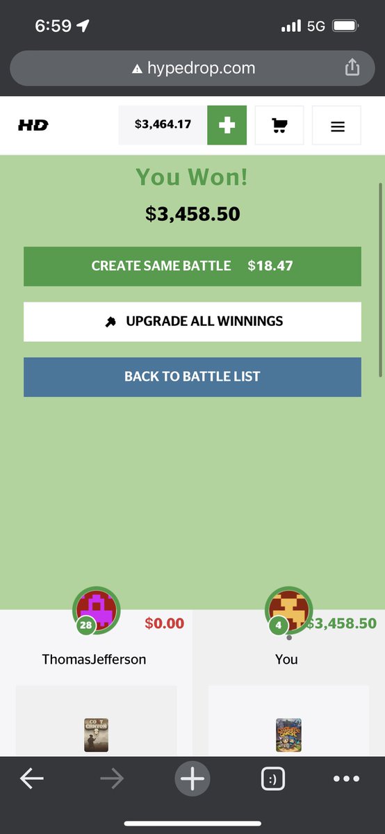 Neffets14's tweet image. Thanks @HypeDrop for the banging hit last night! $18-&amp;gt;$3458