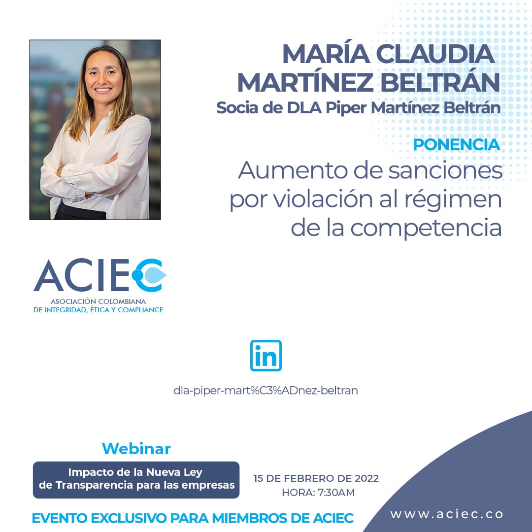 acieccol's tweet photo. Invitamos a nuestros asociados al webinar "Impacto de la nueva Ley de transparencia para las empresas". Webinars como este es uno de los beneficios de estar en ACIEC Te invitamos a ser parte de #ACIEC https://t.co/Am2pmFcbhk.

 @jacquessimr ,#ACIEC https://t.co/pMWajcPNOn