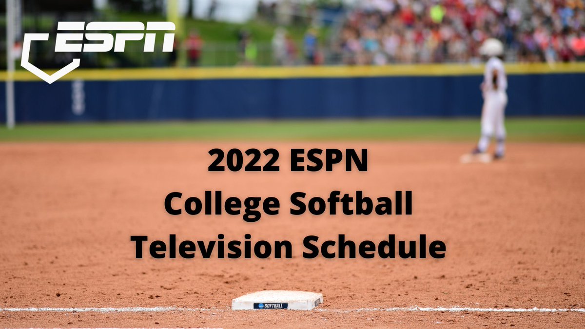 ESPNPR's tweet image. The 2022 ESPN College Softball schedule is live!

🥎 2,000+ games across ESPN networks
🥎 @SPCEliteInvite returns
🎙 @7InningsPodcast back for its fifth season
🥎 Thursday Night Throwdown on ESPN2

Complete details: bit.ly/34FyiDJ | #NCAASoftball