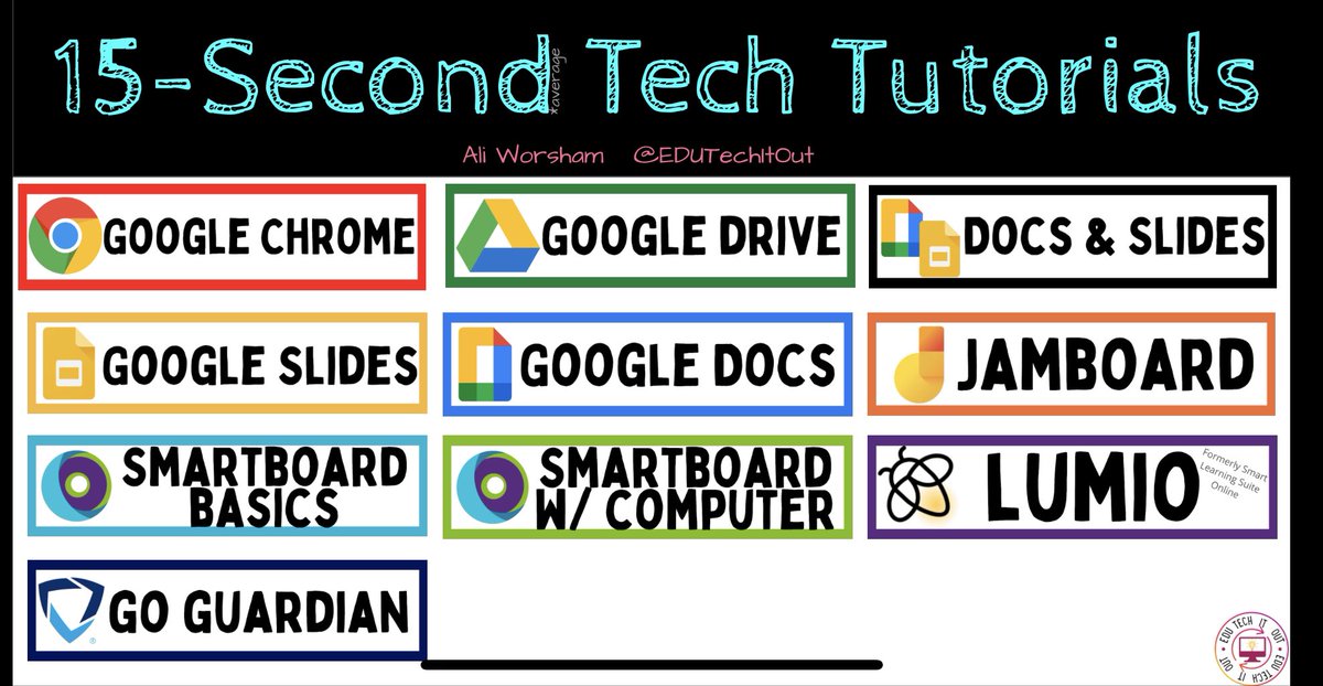 Hey #TCEA friends! Check out my fav resource and feel free to share it with your Ts &amp; Ss! Super quick and easy tech tutorials!  #15Sec #GAFE 

Bit.ly/edutechitout