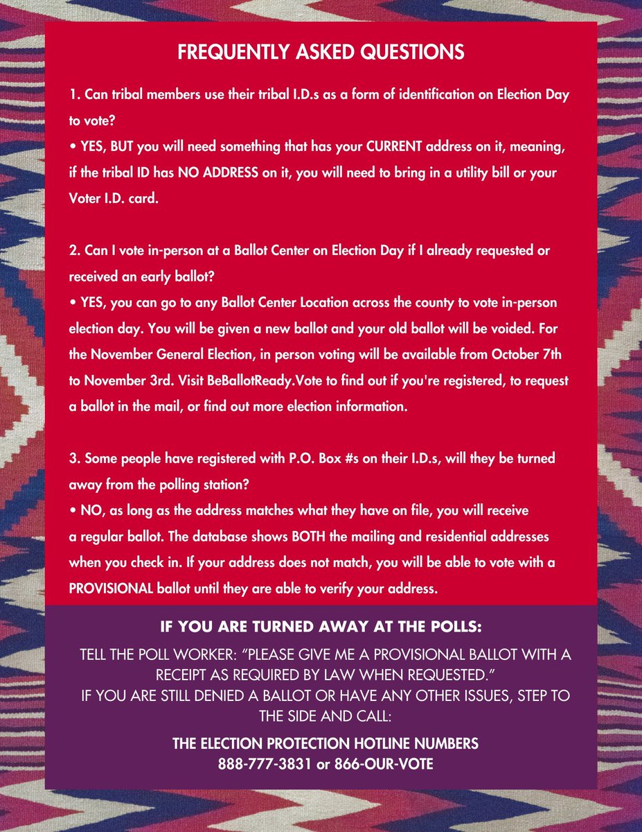 uicaz's tweet image. We have launched our updated #GetOutTheVote website and have key dates listed for the year. For voter registration information, click on this link: phxindcenter.org/resources/gotv/ and keep up with us as we provide more resources through 2022! #VotingSince1948 #NativeVote22