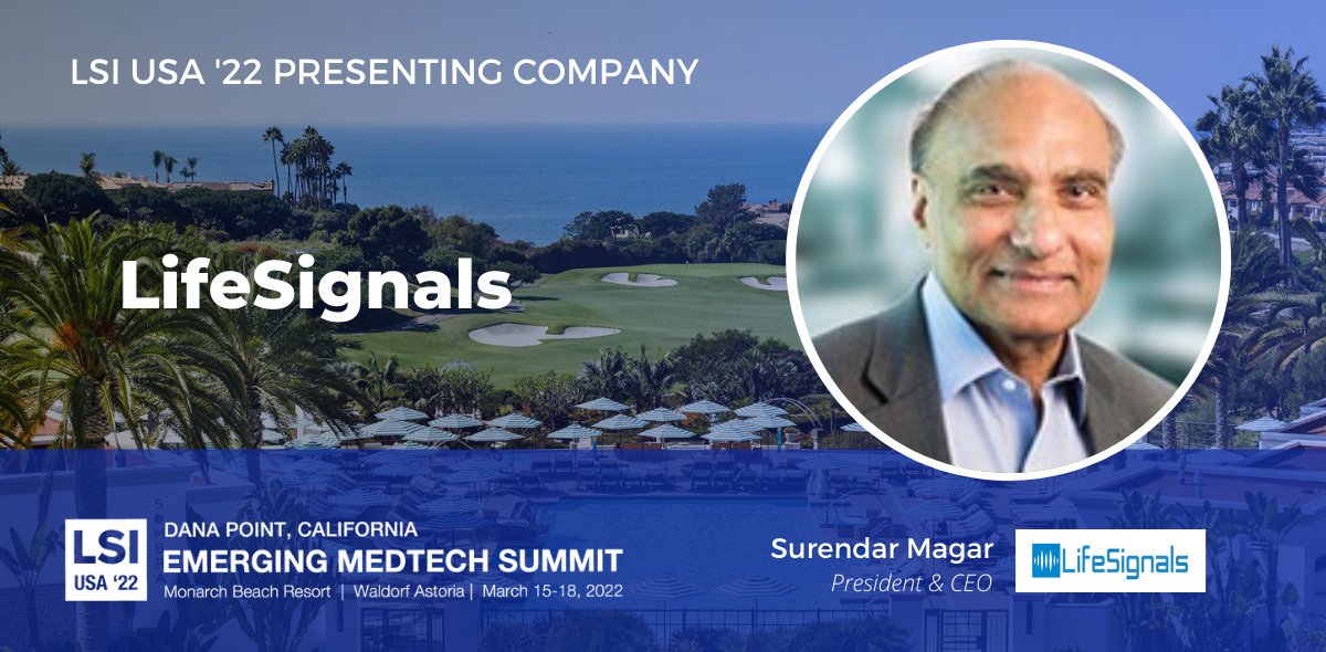 lsintelligence's tweet photo. Congratulations to Surendar Magar, President & CEO of LifeSignals, for being selected as an Innovation Leader for the #LSIUSA22 Emerging Medtech Summit.
Join us at #LSIUSA22
Learn more: https://t.co/Q1MswntnsK
#LifeSignals #medicaldevice #medicaldevices #medtech https://t.co/v4KE1ylR4A