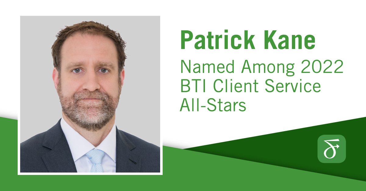FoxRothschild's tweet photo. Congrats to Patrick Kane, who was named to the 2022 class of Client Service All-Stars by @BTIConsulting. This highly competitive list highlights attorneys who are nimble, knowledgeable, realistic and immediately helpful to clients in need. #FoxProud https://t.co/r7utOWixvY https://t.co/VdzMYZWCDU