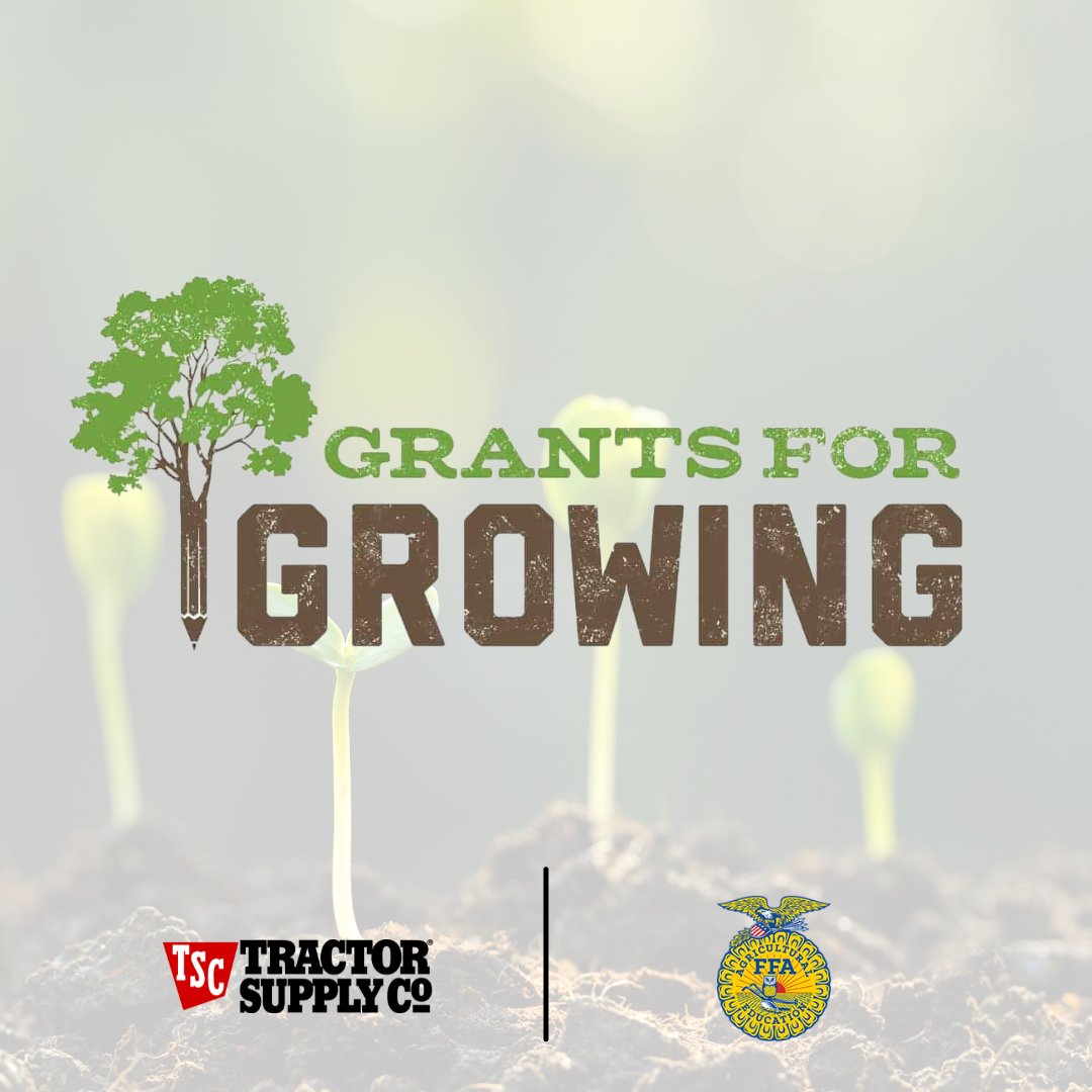 NationalFFA's tweet photo. Purchase a $1 FFA Paper Emblem during #FFAWeek (Feb. 17- 28) at your local @TractorSupplyCo or online at https://t.co/1llX4NcImV to support the #GrantsforGrowing program. For more info visit: https://t.co/xrQh1l3vde https://t.co/xs86wIVXCf