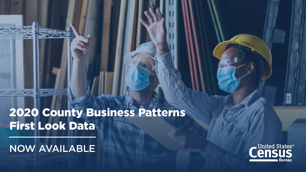 uscensusbureau's tweet photo. Despite the economic challenges faced during the #COVID19 pandemic, annual #payroll increased by 1.9% nationally from 2019 to 2020.
For more, explore todayβs release of #CountyBusinessPatterns First Look data. https://t.co/8ndNFm1okl
#CensusEconData https://t.co/HPgyWyHR57