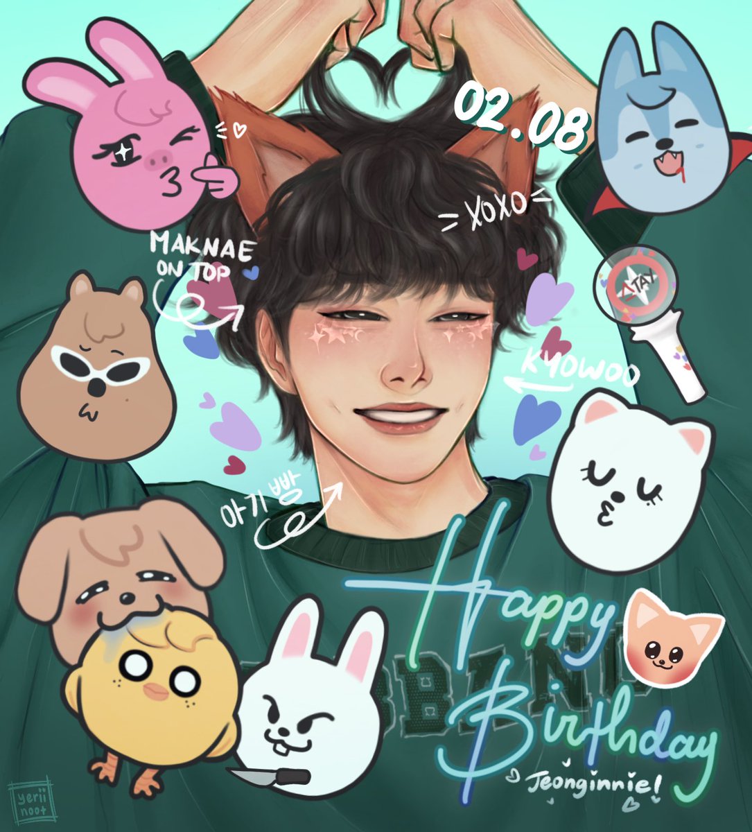 Belated HAPPY BIRTHDAY to our Jeonginnie💕🎉

#이엔이_미소가_세상을_밝힌날 #MelodicVoiceINDay
#HappyINDay #Straykidsfanart #jeongin #I_N 