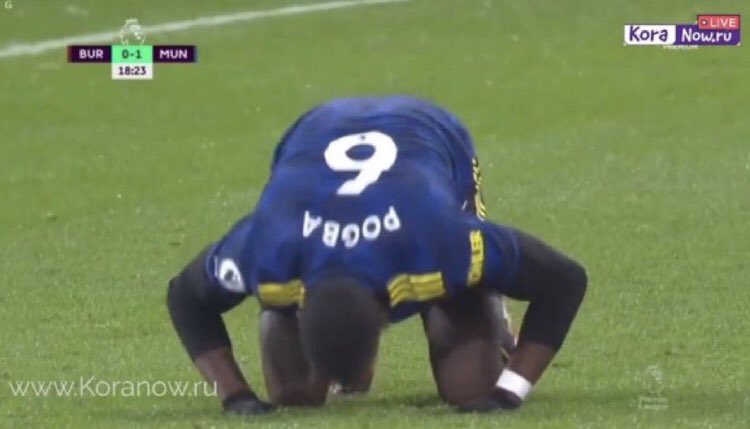 RealistYahz's tweet photo. Pogba doing Sujud after he scored that’s my GOAT https://t.co/uU2snj8orW