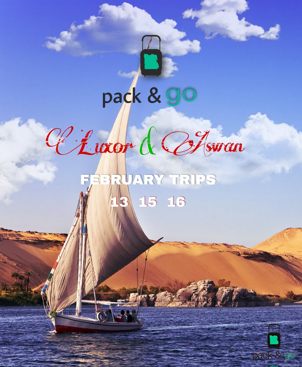 packandgoto's tweet photo. هل تبحث عن القليل من التاريخ و المتعة في حياتك؟ 
اجعل الرحلة التالية لك معنا .. و الحق عروضنا لرحلات  اجازة نص السنة : 
13, 15، 16فبراير🗓️
العرض لفترة محدودة ✅
 لان رحلة الاقصر و اسوان الحاجة الوحيدة اللي تقدر تجمع بين التاريخ و المتعة .. و ان دايما زيارتك ليهم هتكون مختلفة 👌❤️ https://t.co/we5YHPCKHv