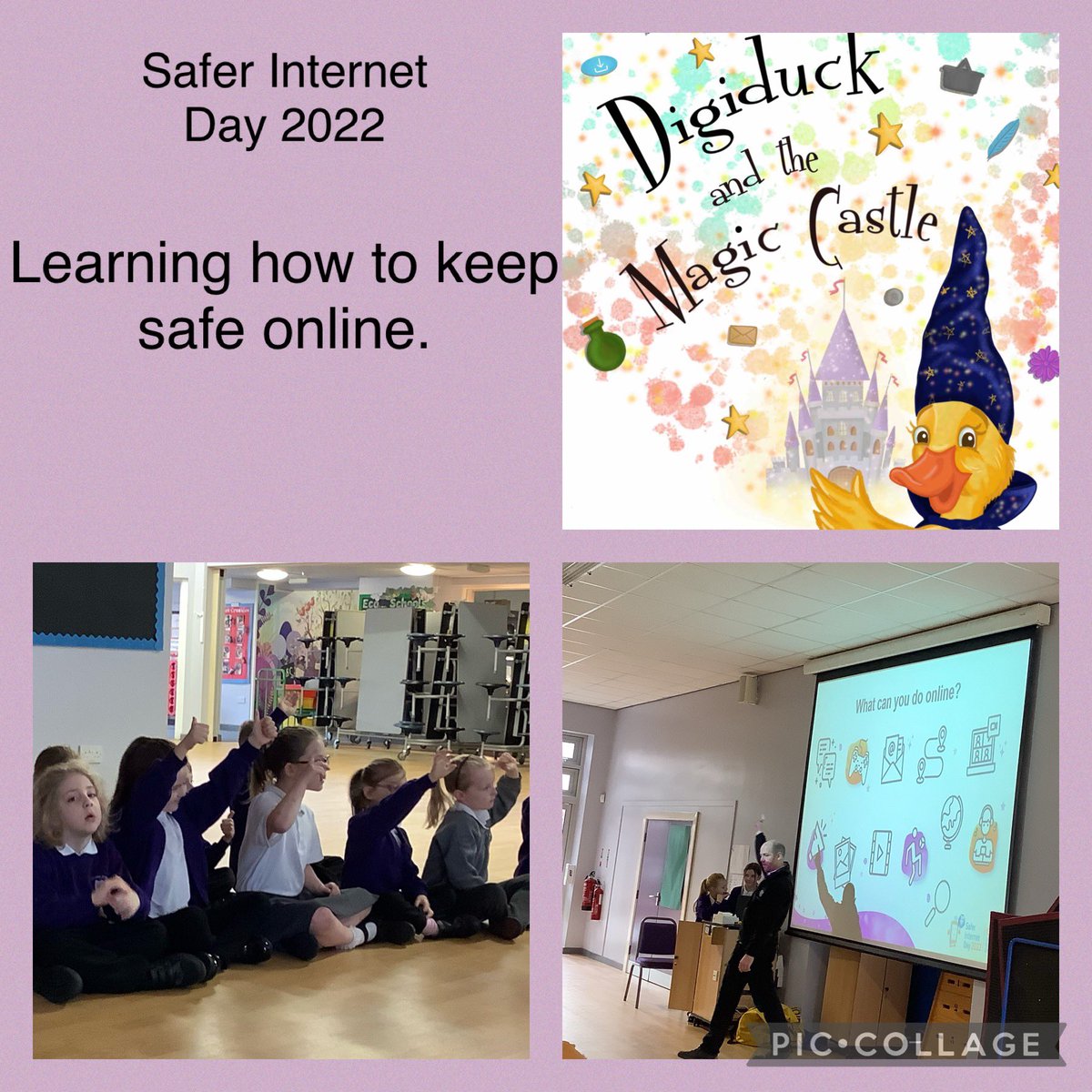 EllistonJackal's tweet photo. Today, we learnt how to keep ourselves safe online. We read a story about Digiduck who didn’t stay safe online. We had some great discussions about what things Digiduck should have done. https://t.co/k6hd1bsh9x