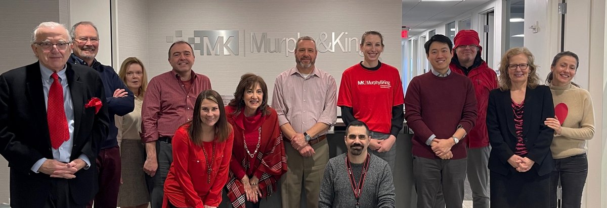 MurphyKingPC's tweet photo. Wearing red for heart disease awareness. We will be participating in Lawyers Have Heart 2022, please consider donating to our team: https://t.co/a8Miyzx4VC #WearRedandGive @American_Heart https://t.co/rMHZEWUkcM