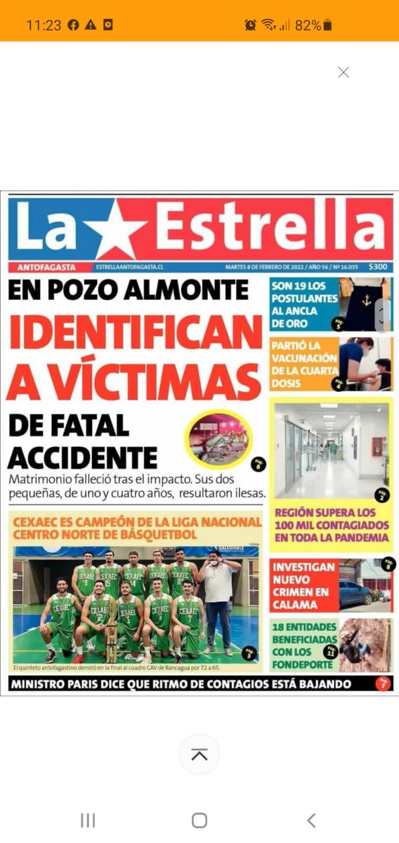 cexaec1's tweet photo. Muchas gracias Estrella del Norte por apoyar al deporte regional #Antofagasta #Deportes #basquetbol https://t.co/ADhppd5CxM