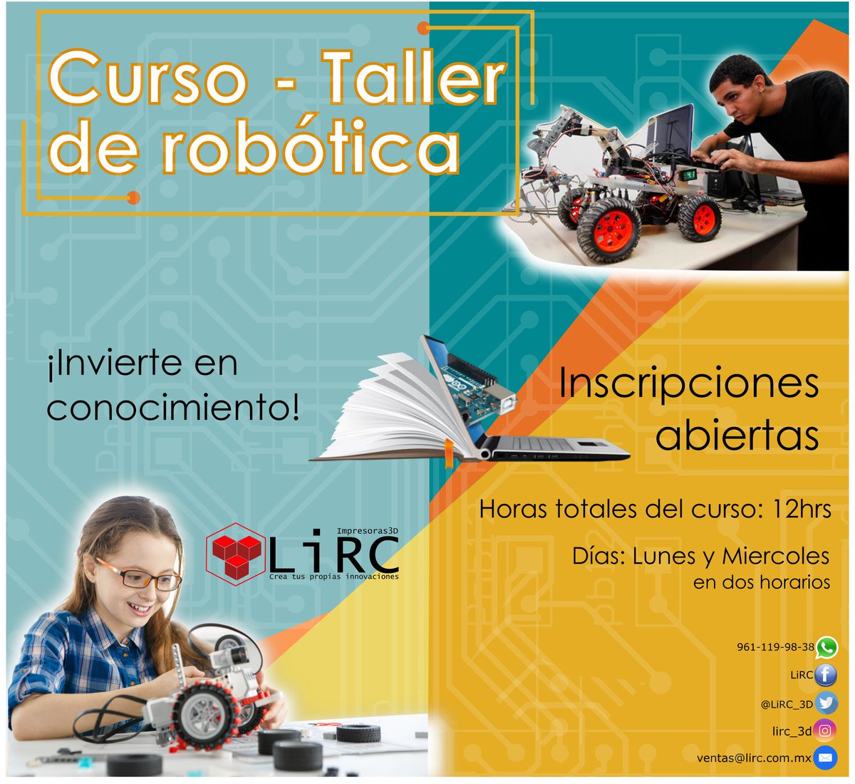 LiRC_3D's tweet photo. 🧐"Invertir en conocimientos produce  siempre los mejores beneficios" B.F.👩‍💻
La electrónica💻, mecatrónica🛰️ , robótica 🦾🦿 y domótica🏘️ serán nuestros aliados en un futuro🔭, no dejemos de aprender 👩‍🎓♥️💭y de seguir expandiendo nuestros conocimientos👍🏽👍🏽👍🏽. https://t.co/T8LzzDMP2U