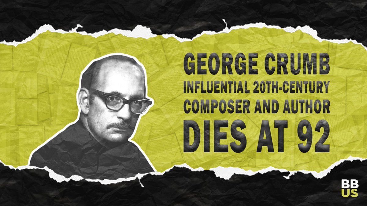 BookBureauUS's tweet photo. Mr. Crumb, widely considered one of the 20th century’s major composers, was a Penn professor and longtime Media resident.

Article link: https://t.co/8qvUm4GVtg

For more news and blogs, follow our page!

#BookBureau #GeorgeCrumb #Influential #Composer #Author #writingcommmunity https://t.co/XU0bwPoz0I