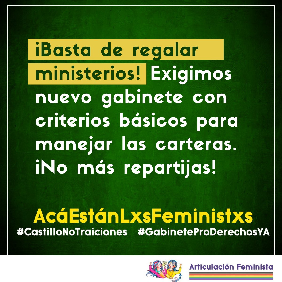 cecivelando's tweet image. #CastilloNoTraiciones #GabineteProDerechosYa
