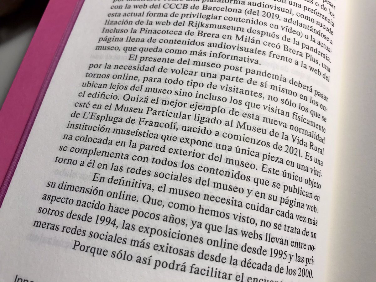 📖 🤩 Contents d’aparèixer com un bon exemple al llibre “Innovacion desde el museo. Ensayos sobre emergencia cultural” editat pel <a href="/ConsorcioMuseos/">Consorcio Museos CV</a> i <a href="/centredelcarme/">CCCC Centre del Carme Cultura Contemporània</a>; dins l’article de <a href="/SocialCultura/">La Cultura Social - Nacho Granero</a>.