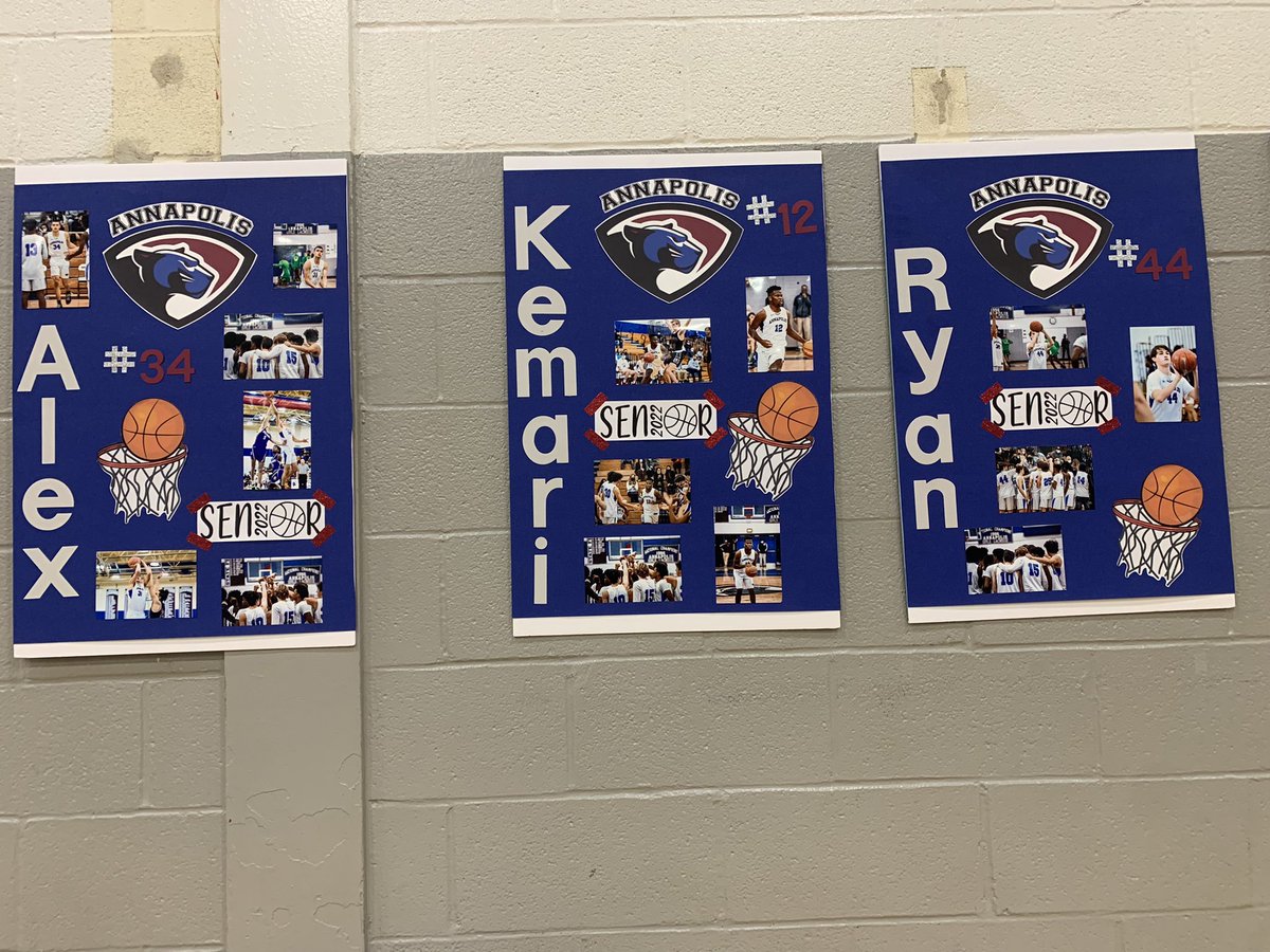Happy senior night boys basketball #AHUK 🏀 come out and watch tonight at 5:00 vs Severna Park