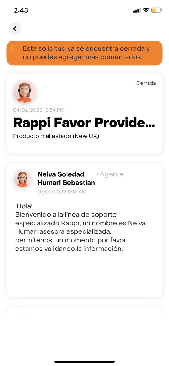 JorgeJrSanchez's tweet photo. Me pueden apoyar por favor @RappiMexico su servicio te atención a clientes por la aplicación es pésima. https://t.co/yYiFsY8Tnb