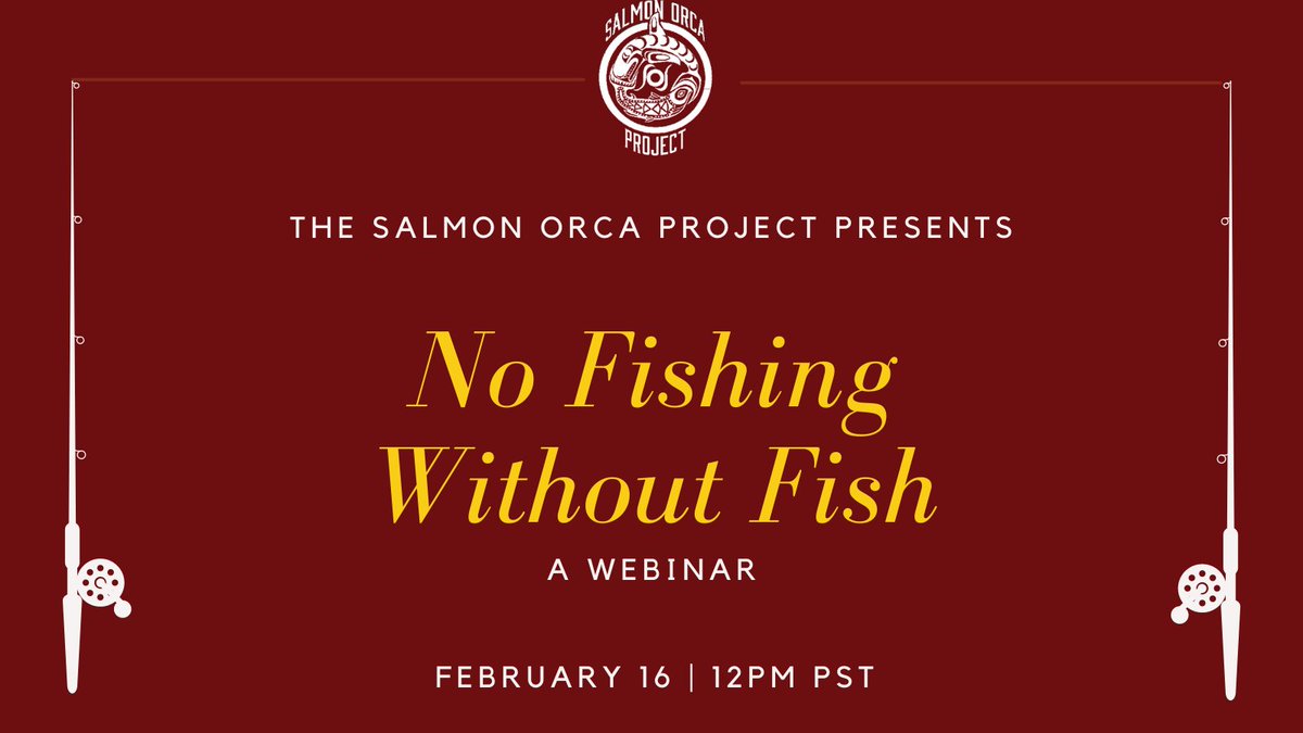 SalmonOrcaProj's tweet photo. Treaties with the US government reserved the Tribes' right to fish at all traditional ancestral fishing areas. However, there is NO fishing when there are NO fish. Join us February 16th at 12pm pst to learn how YOU can bring back the salmon. RSVP! https://t.co/xm0rkph9nP https://t.co/2upUR0rzL8