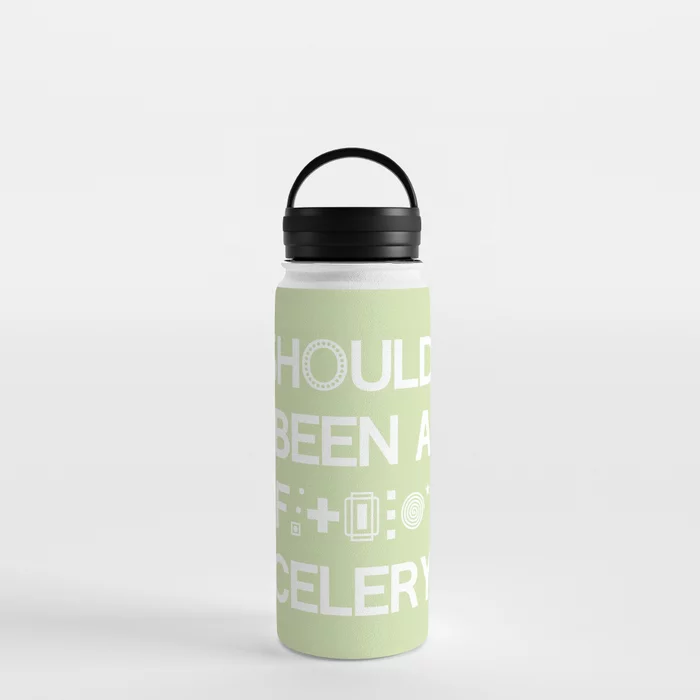 gardenRadish's tweet photo. 'I shoulda been a * celery' Water Bottle
https://t.co/F7lMXQA84v #greenplanet #streetstyle https://t.co/FdUfhIcFAv