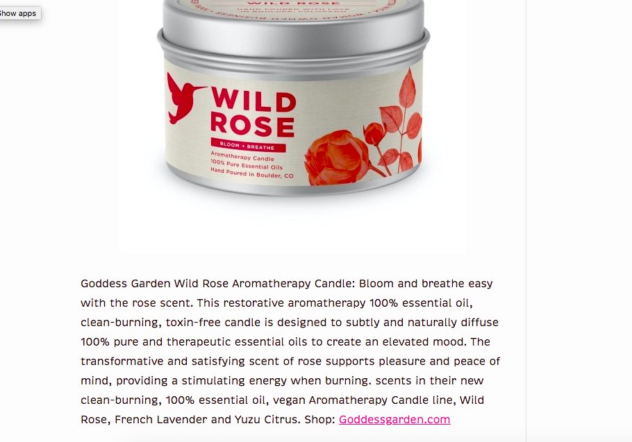 bmarkspr's tweet image. Nothing says romance like @goddessgarden Wild Rose clean-burning candle. Thx @CarlaSnuggs #ValentinesDay