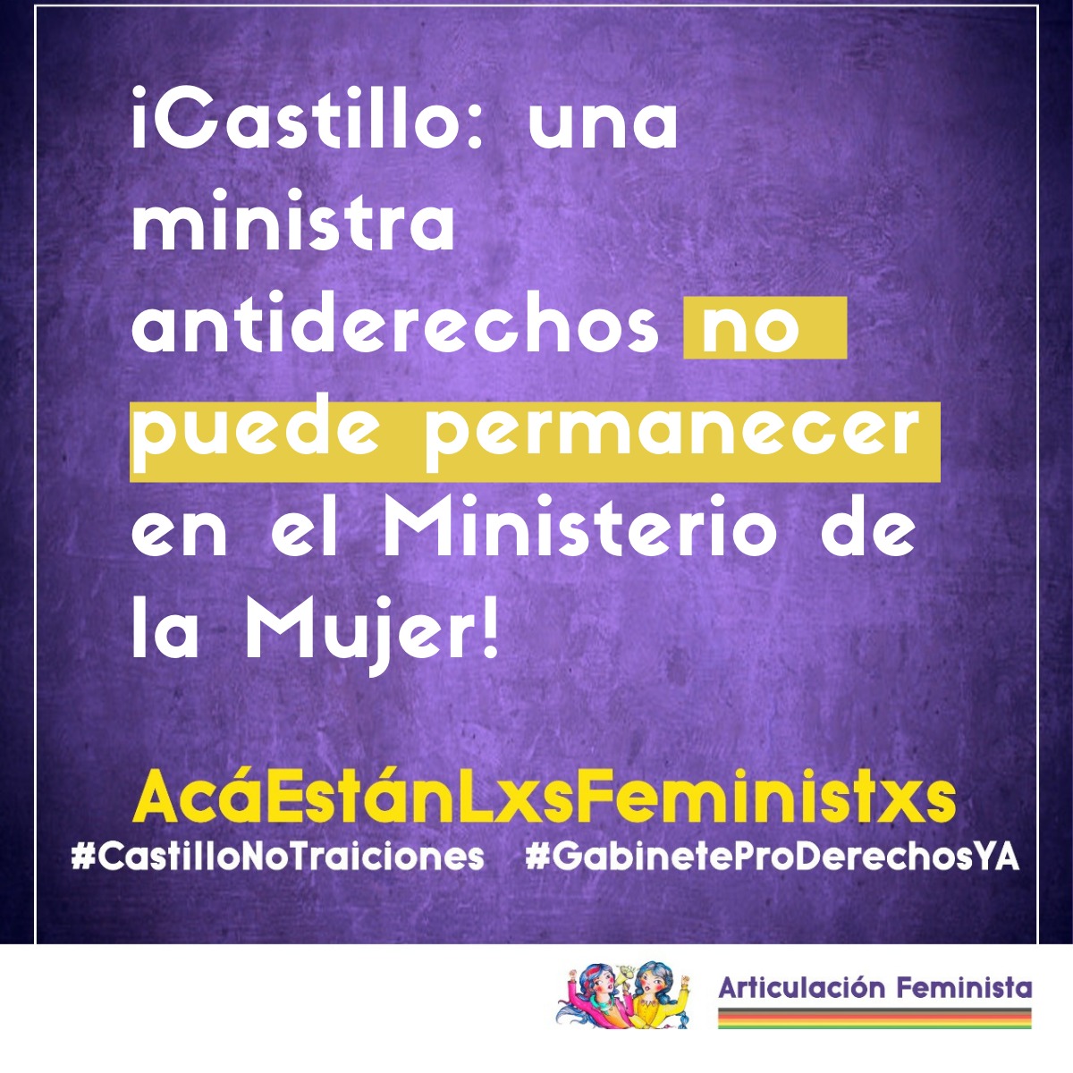 ManuelaRamos's tweet image. #GabineteProDerechosYa
#CastilloNoTraiciones #AcáEstánLasFeministas